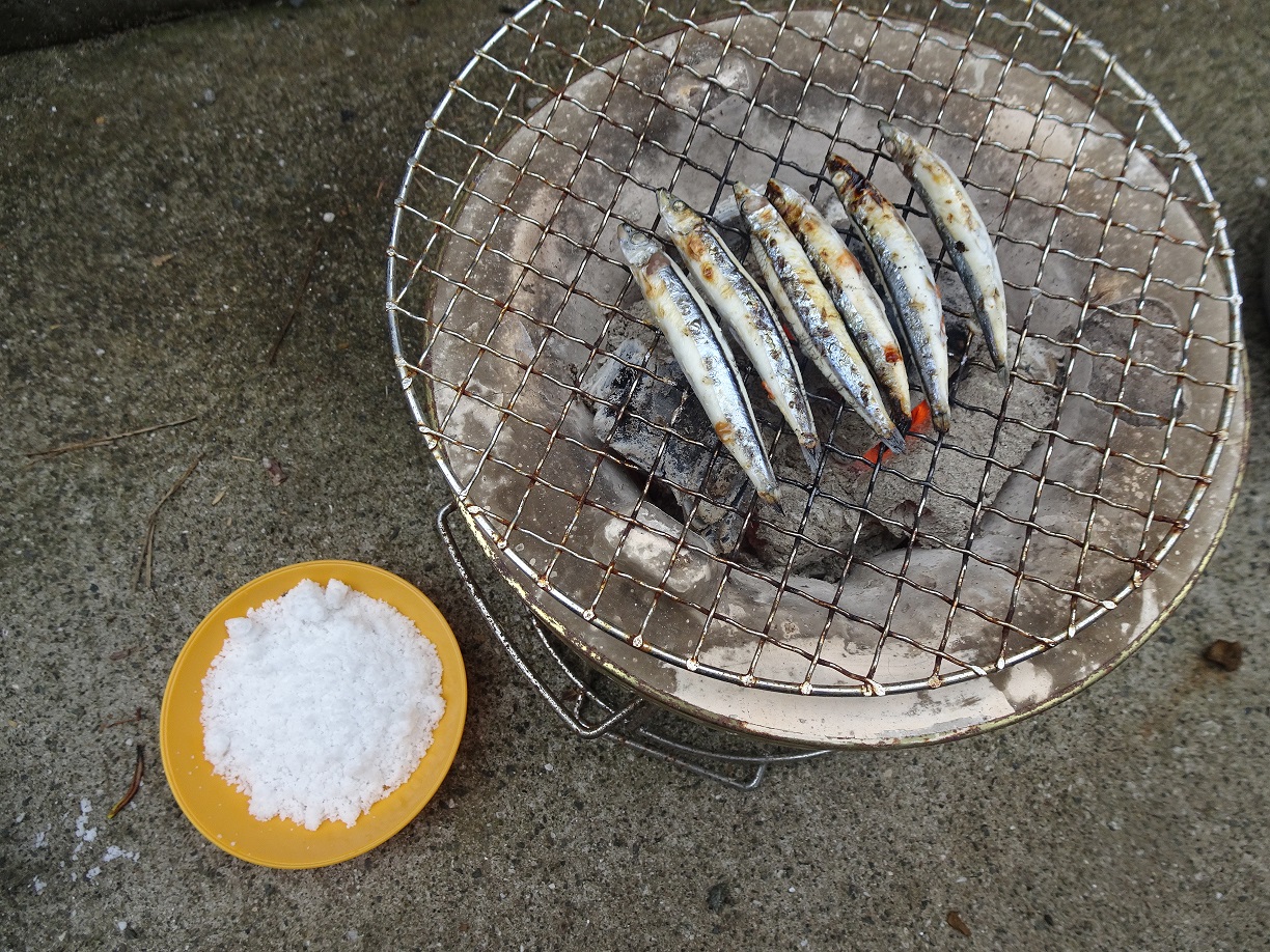 こしきの塩作り体験