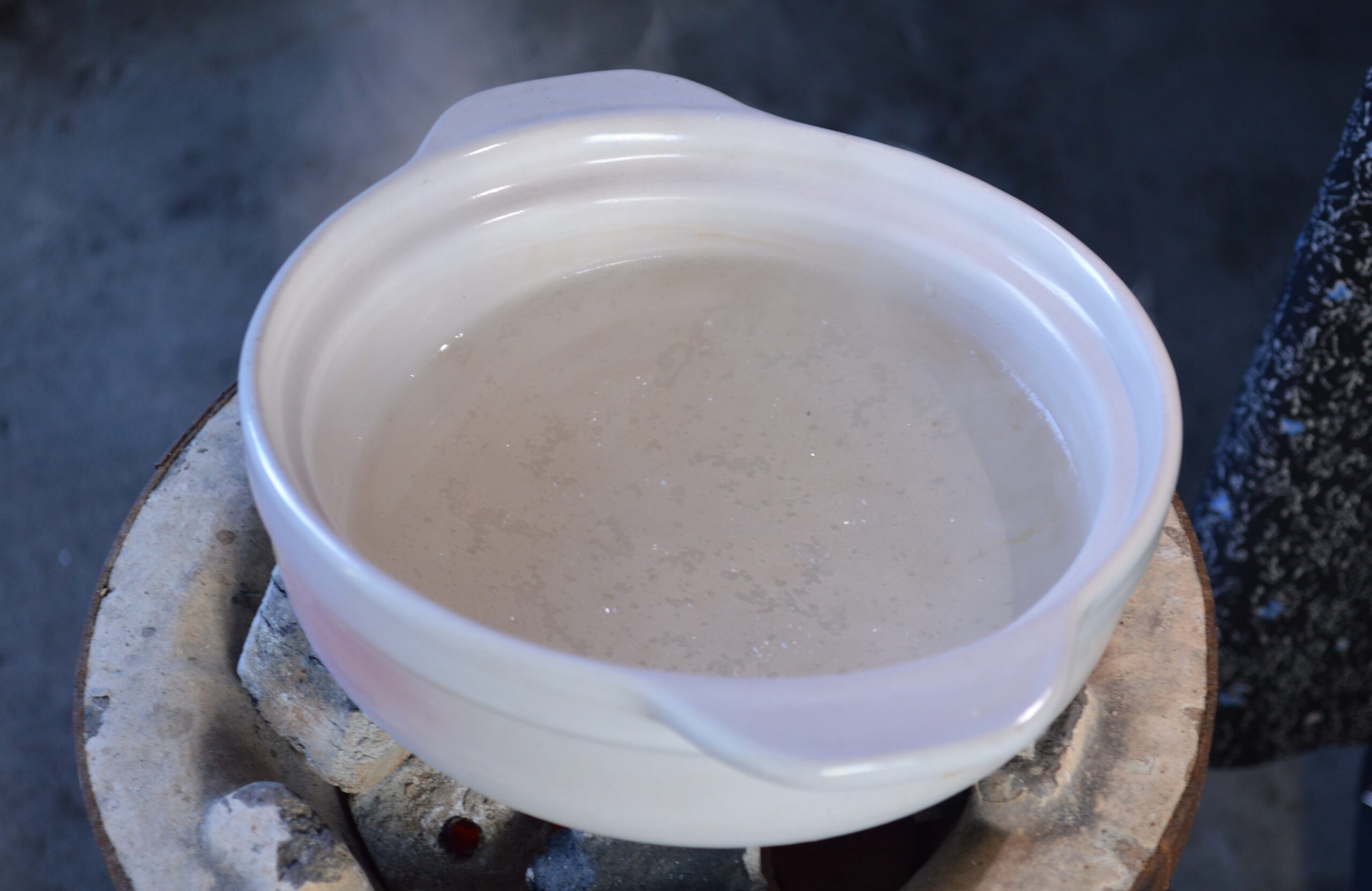 こしきの塩作り体験