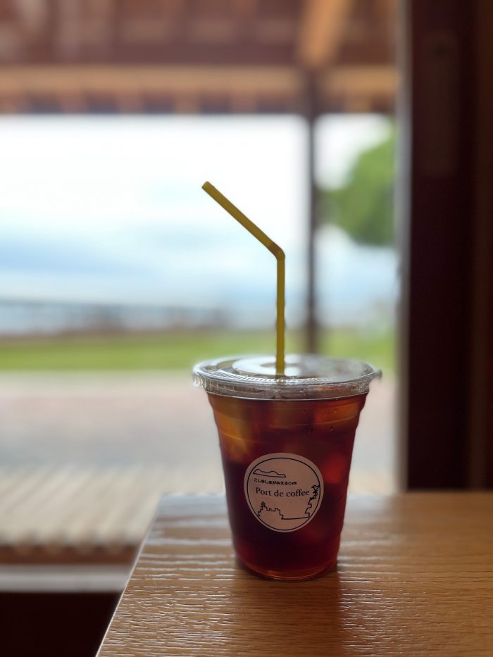 川内港Port de coffeeのアイスコーヒー